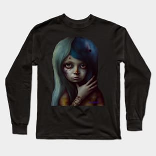 sad girl Long Sleeve T-Shirt